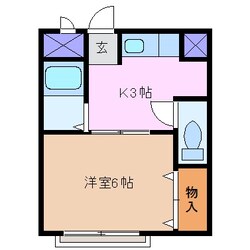 南四日市駅 徒歩7分 1階の物件間取画像